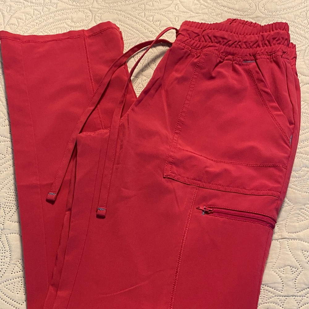 Scrubstar Women's Hot Pink Elastic-Waist Scrub Pants Sz XS